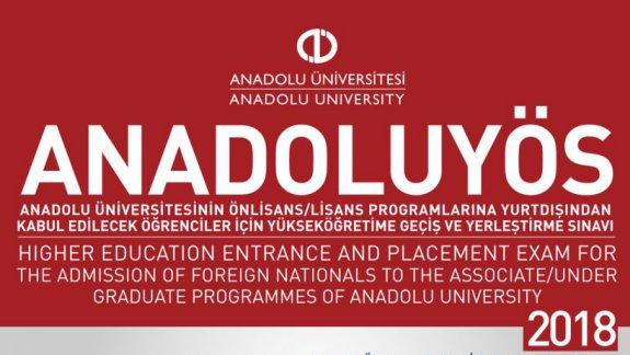 Anadolu Üniversitesi 2018  Yılı Yabancı Uyruklu Öğrenci Başvuruları Başladı.